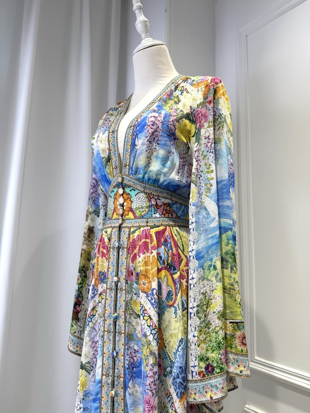 Camilla kimono sleeve dress with shirring detail - Picture 10 of 15